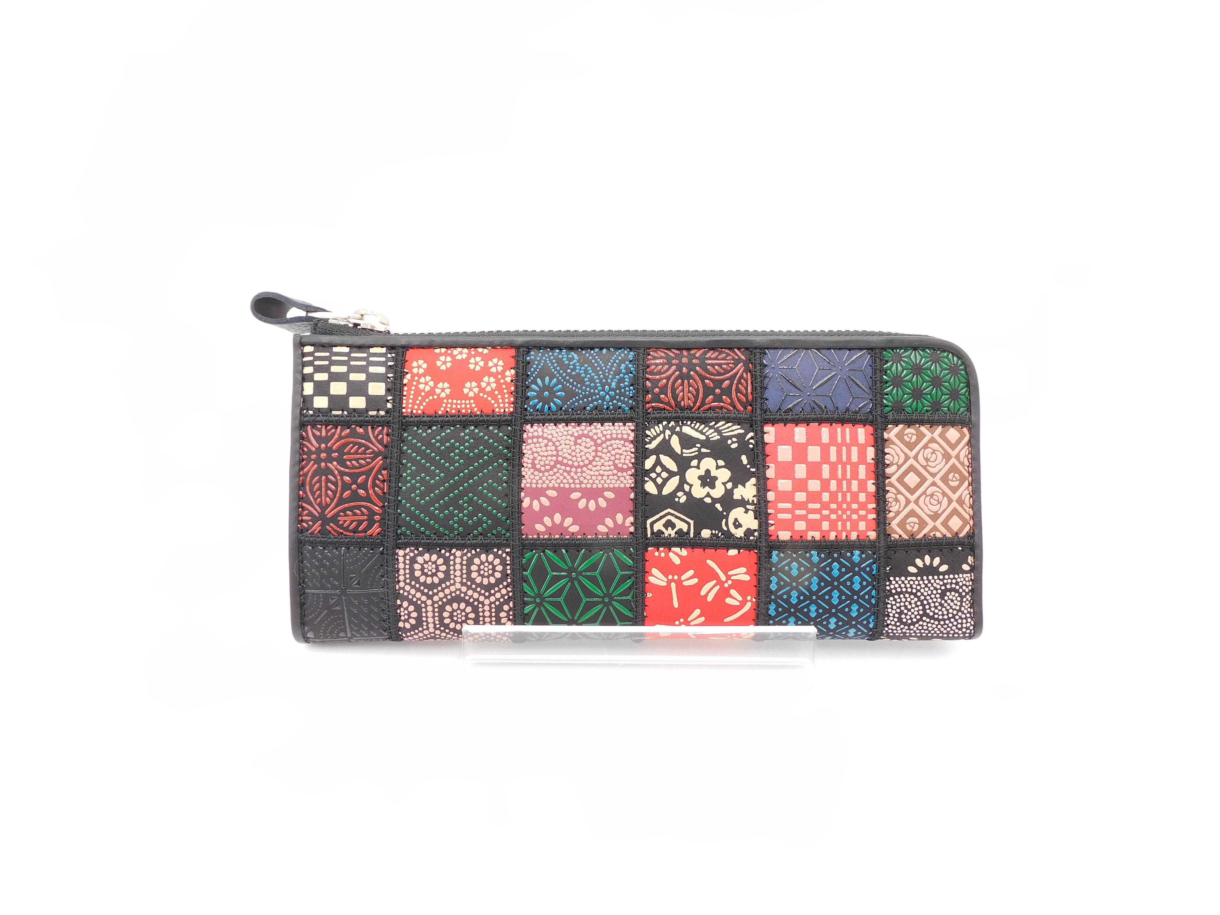 ☆極美品☆前川印傳☆印伝屋☆印傳屋☆長財布 印傳屋 長財布 甲州印伝 束入 レディース 女性 ロングウォレット