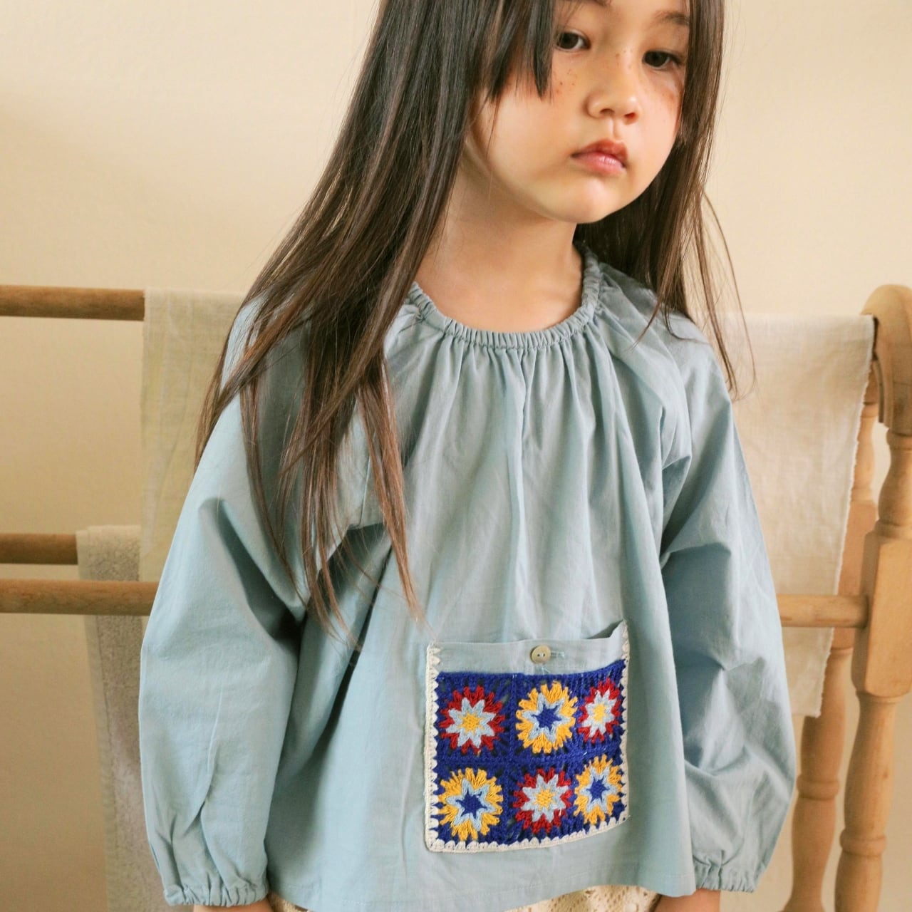 «sold out»«Mardi Amber» ハグブラウス 2colors