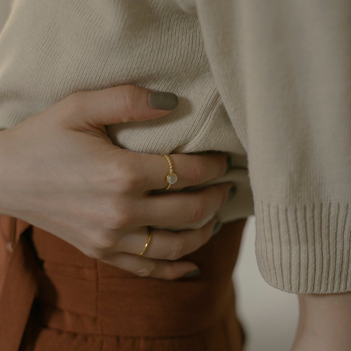 オーロラストーン シルバーリング Silver925 | Import Silver925