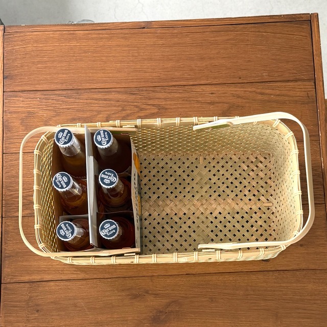 買い物かご　四ツ目編み 　L　鹿児島
