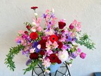 【玉名郡市・荒尾市　配達限定】RED&PINKのアレンジメント『花材変更あり』