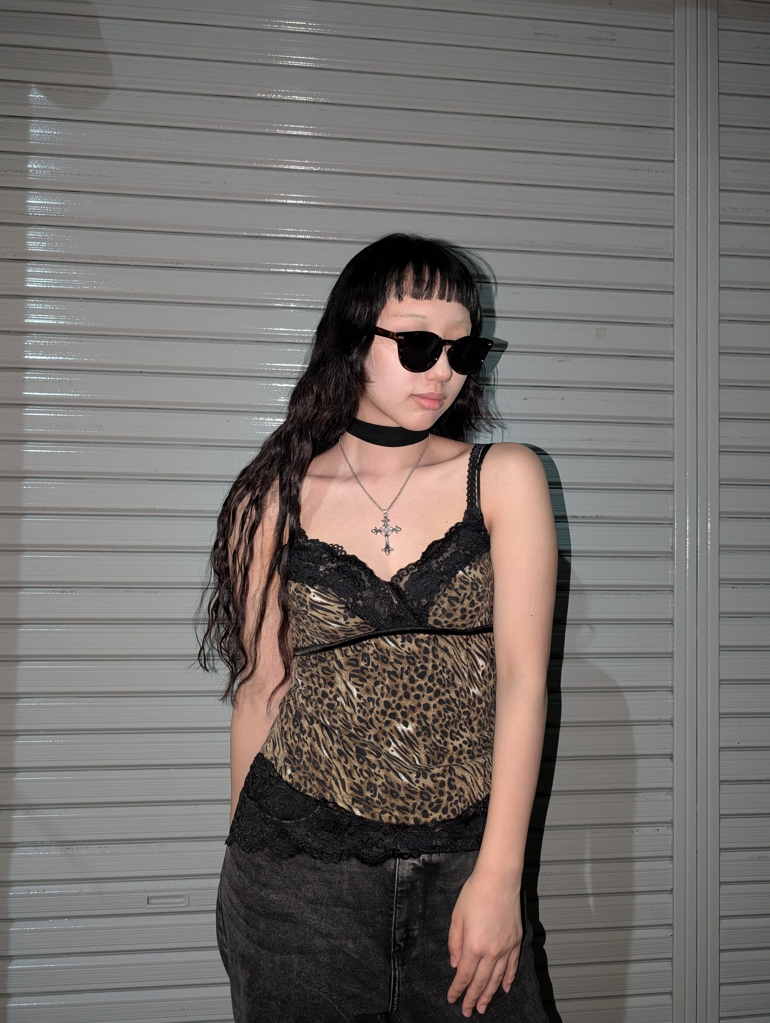 "LEOPARD LACE CAMISOLE"