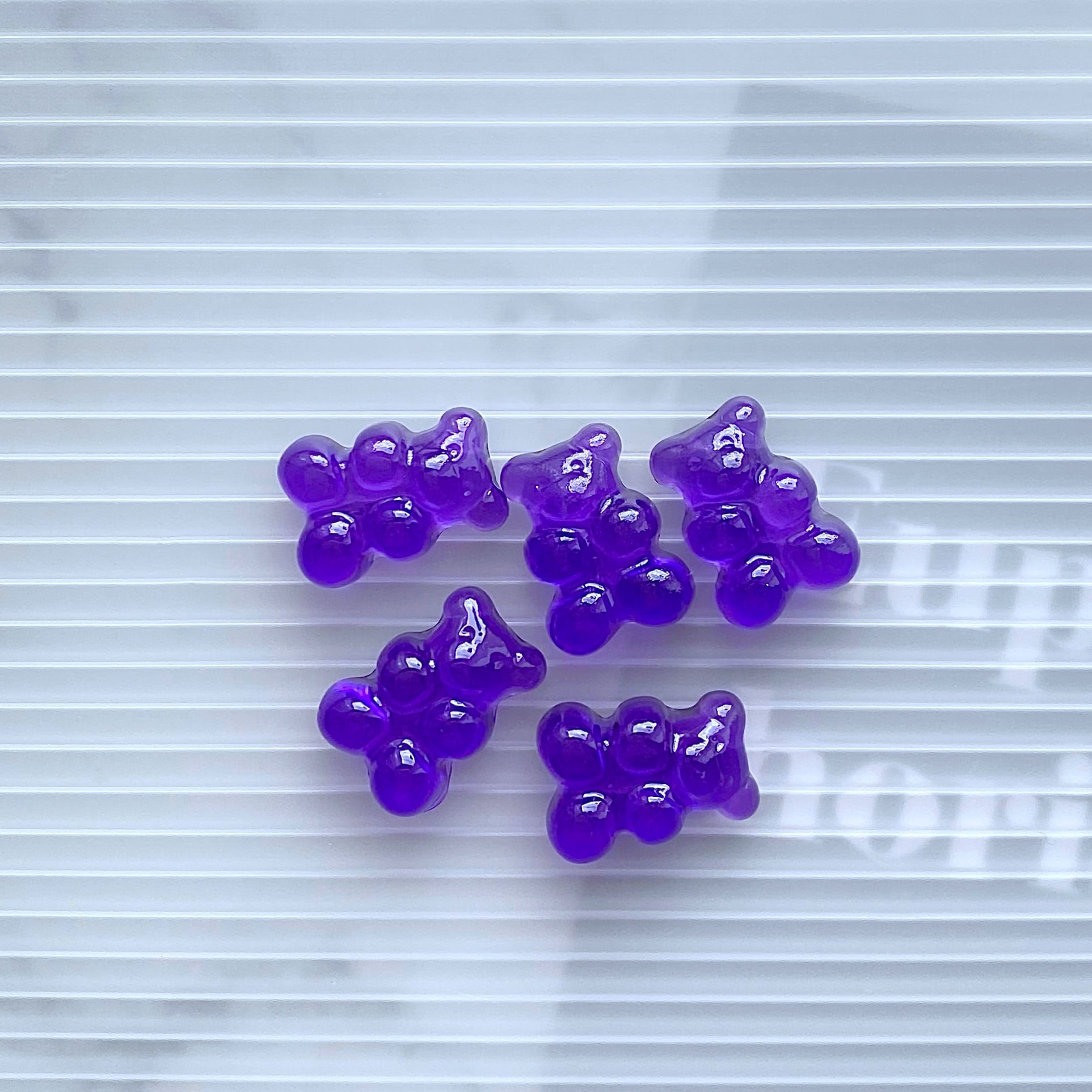 濃いめの クリアカラー くまグミ 5個 | CANDY☆POP