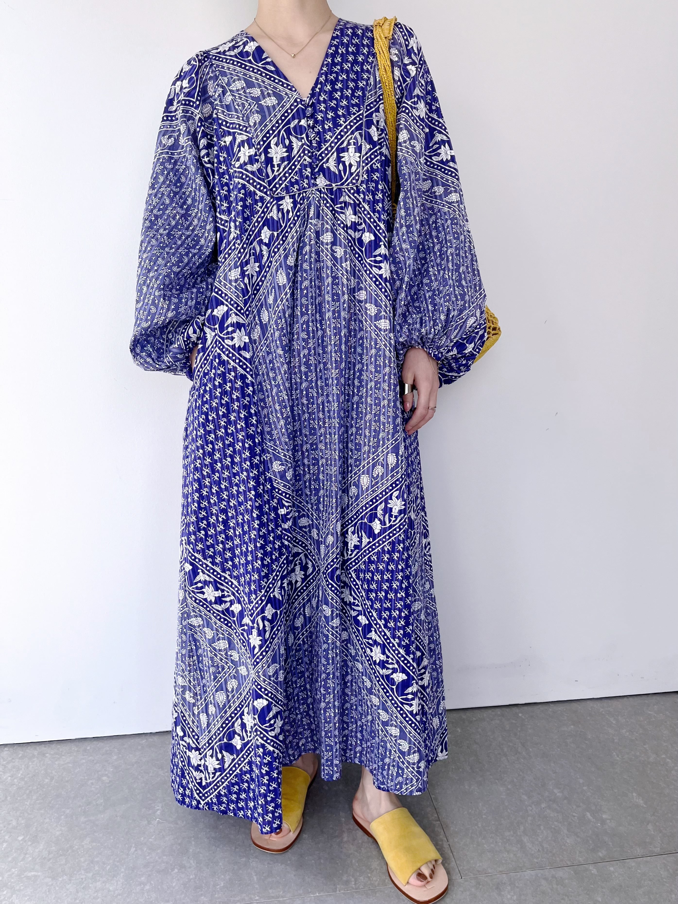 Sara Mallika Cotton Lurex Scarf Print Dress | KOKO Sara Mallika Cotton Lurex Scarf Print Dress | KOKO