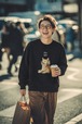 柴　デザインスウェット