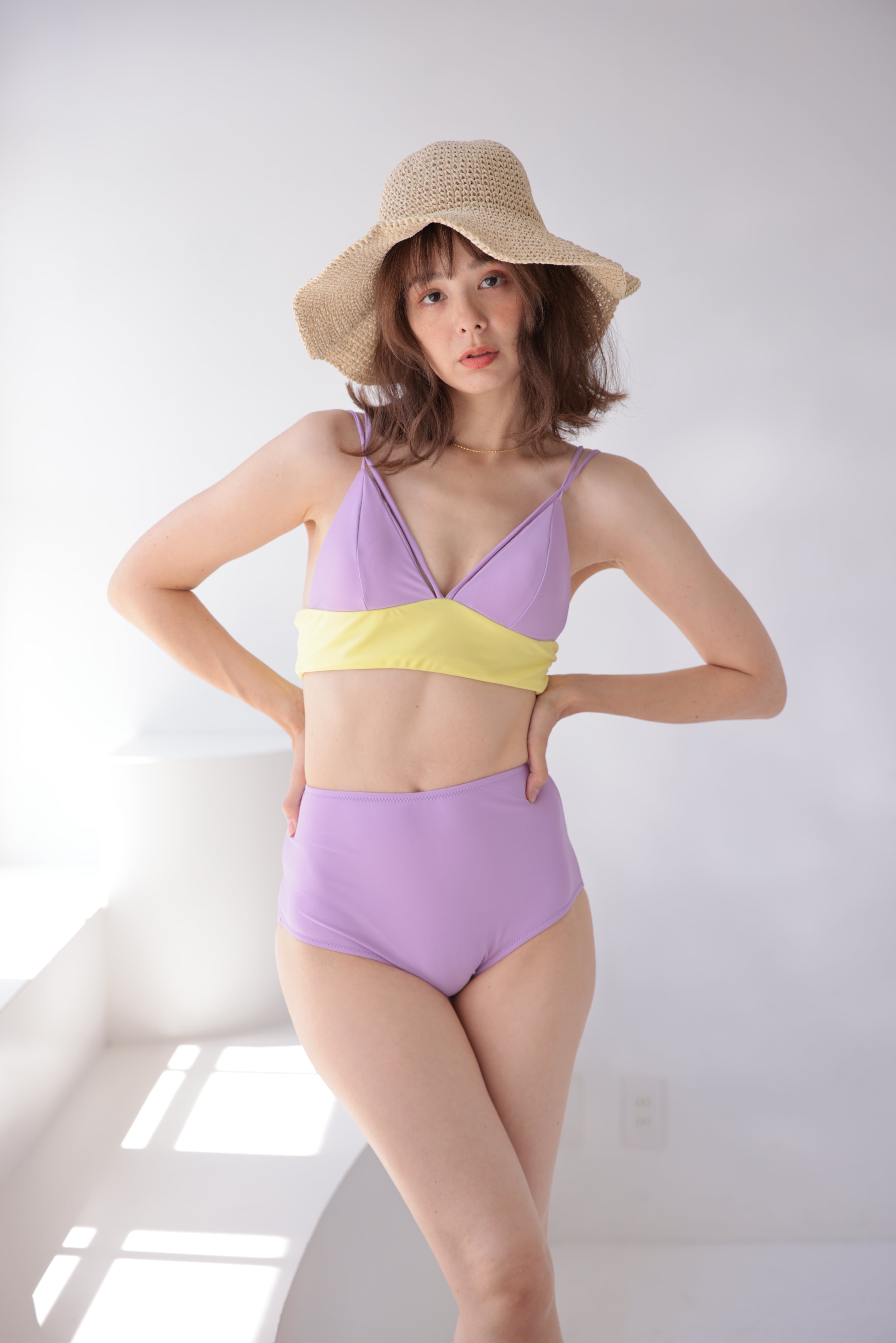 Bicolor bustier high-waist Set | AnZie