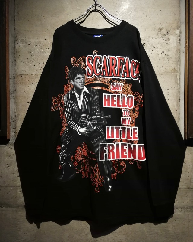 【Caka】“Scarface” Special Print Design Loose L/S T-Shirt