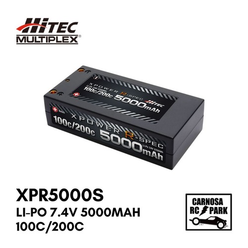 【HiTEC ハイテック】Li-Po 7.4V 5000mAh 100C/200C［XPR5000S］