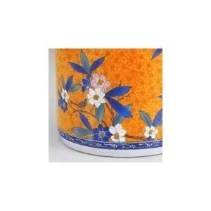 骨壺7寸 九谷風骨壺 ネジ蓋 モダン仏具 自宅墓 手元供養 おしゃれ骨壺 室内骨壺　