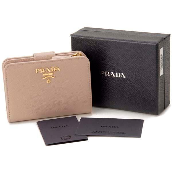 PRADA】二つ折り財布 ピンク （PRADA(プラダ) 二つ折り財布 長財布  
