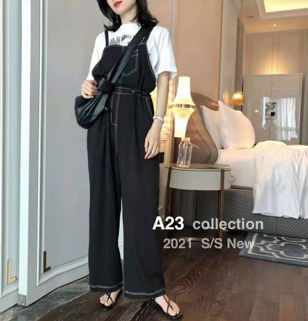 ワイドパンツサロペット　AJ3396-918