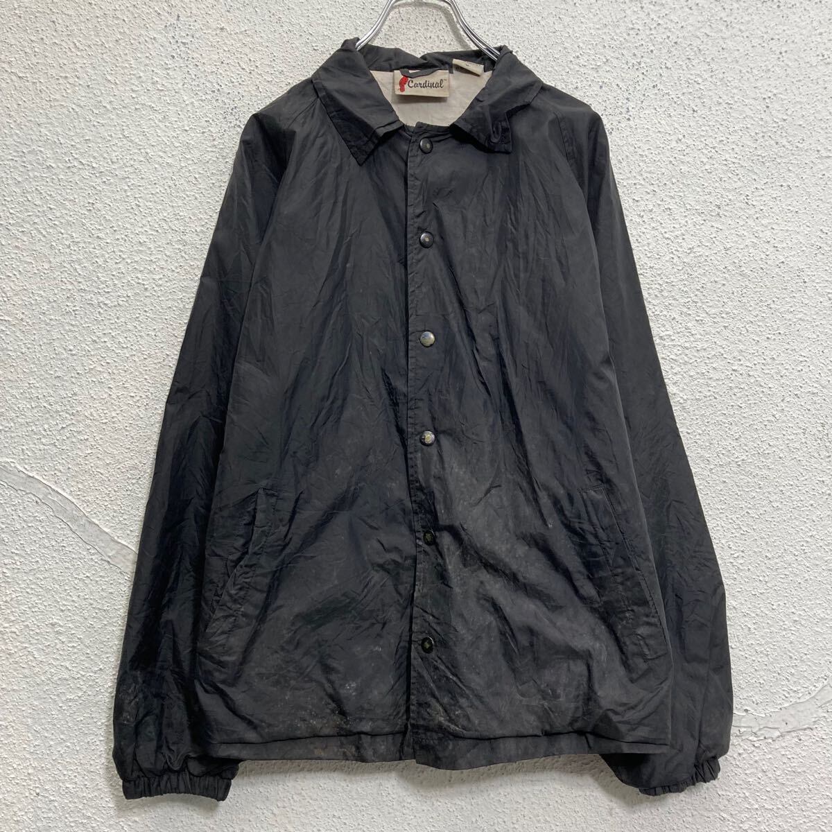 cardinal ナイロン コーチジャケット カーディナル M ブラック 裏起毛
