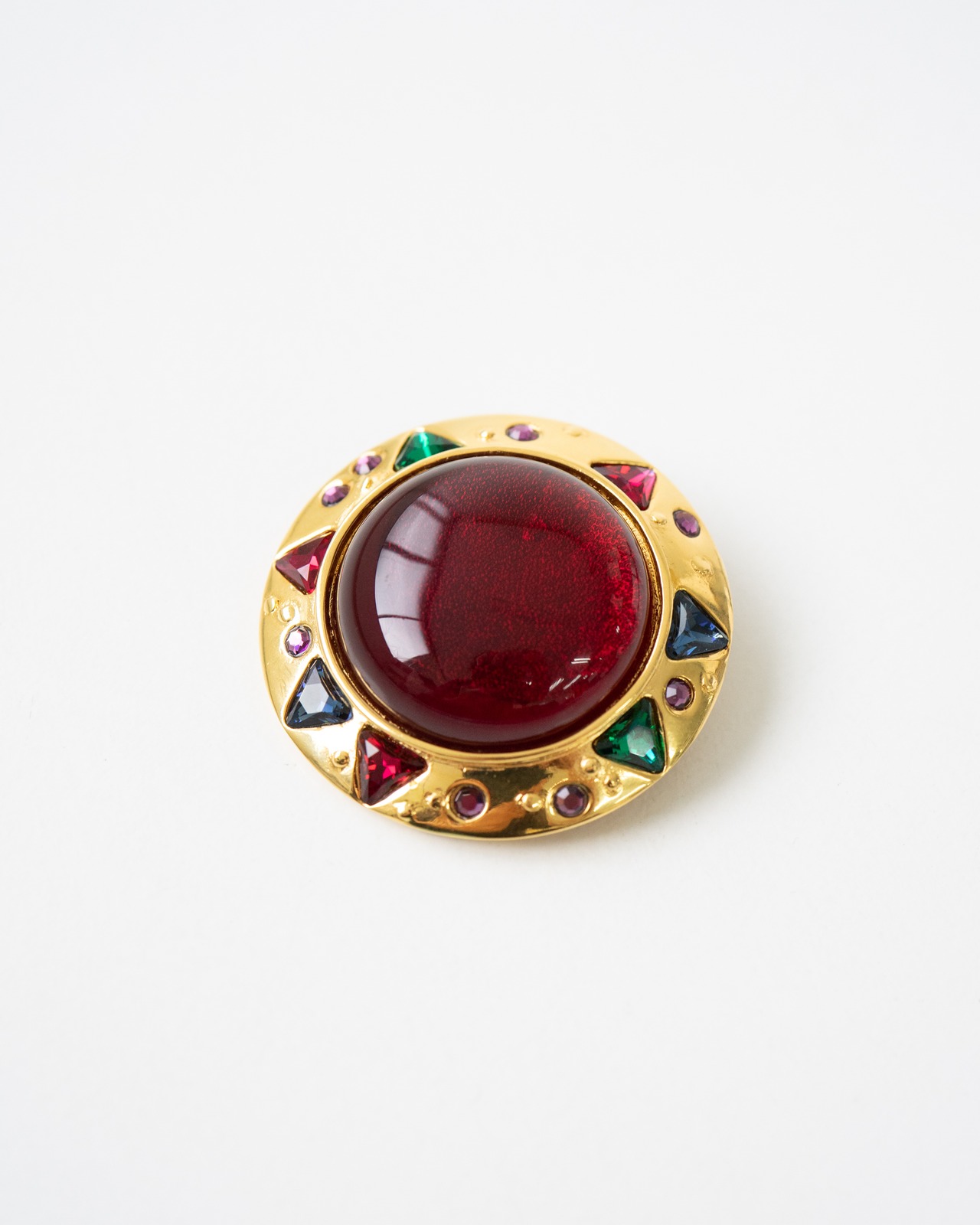 〈CELINE〉Cabochon Brooch 1980s