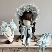 ♡【全3色】MAID Princess flower フリルレース リボンヘッドドレス pink ♡