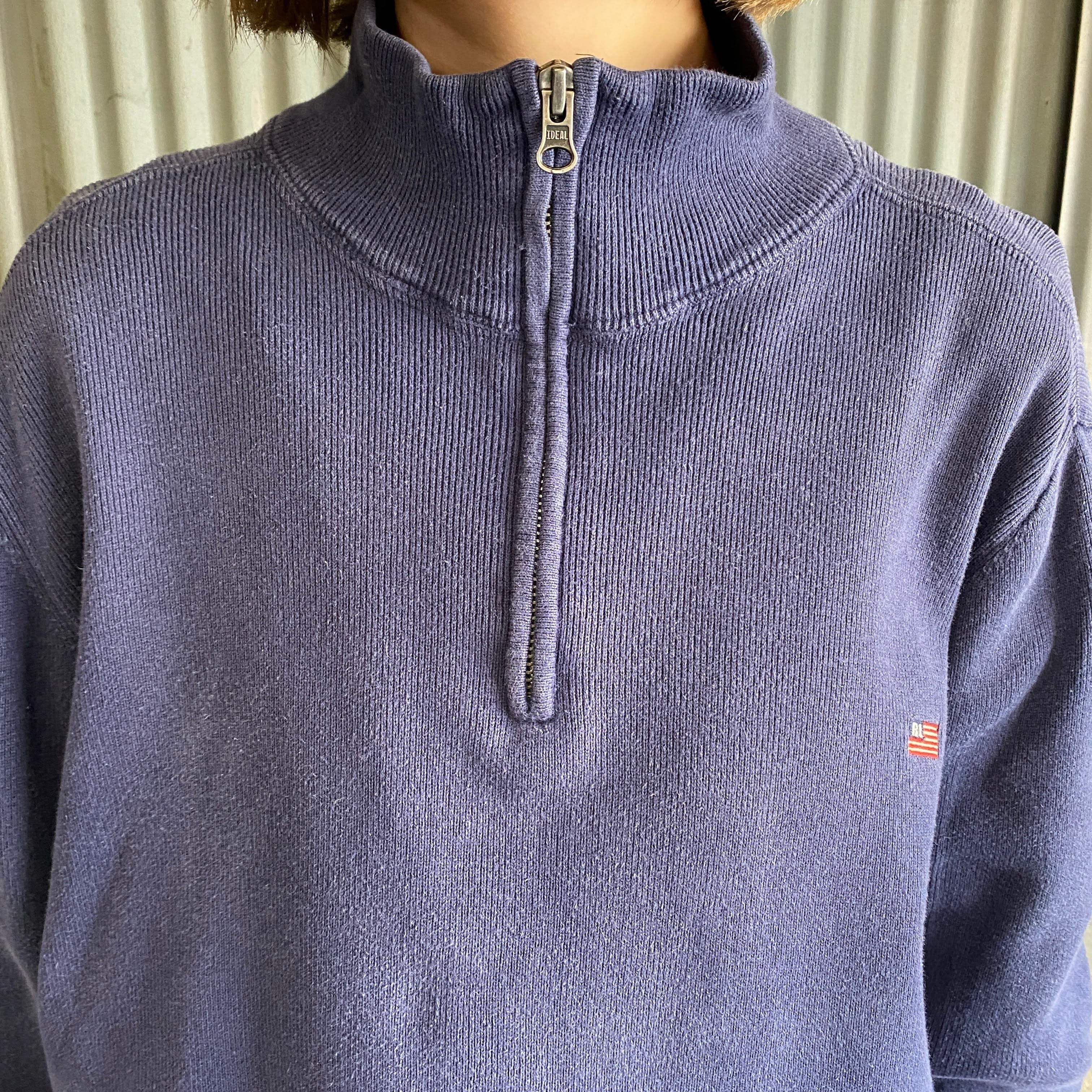 POLO JEANS COMPANY ラルフローレン ハーフジップ リブスウェット 
