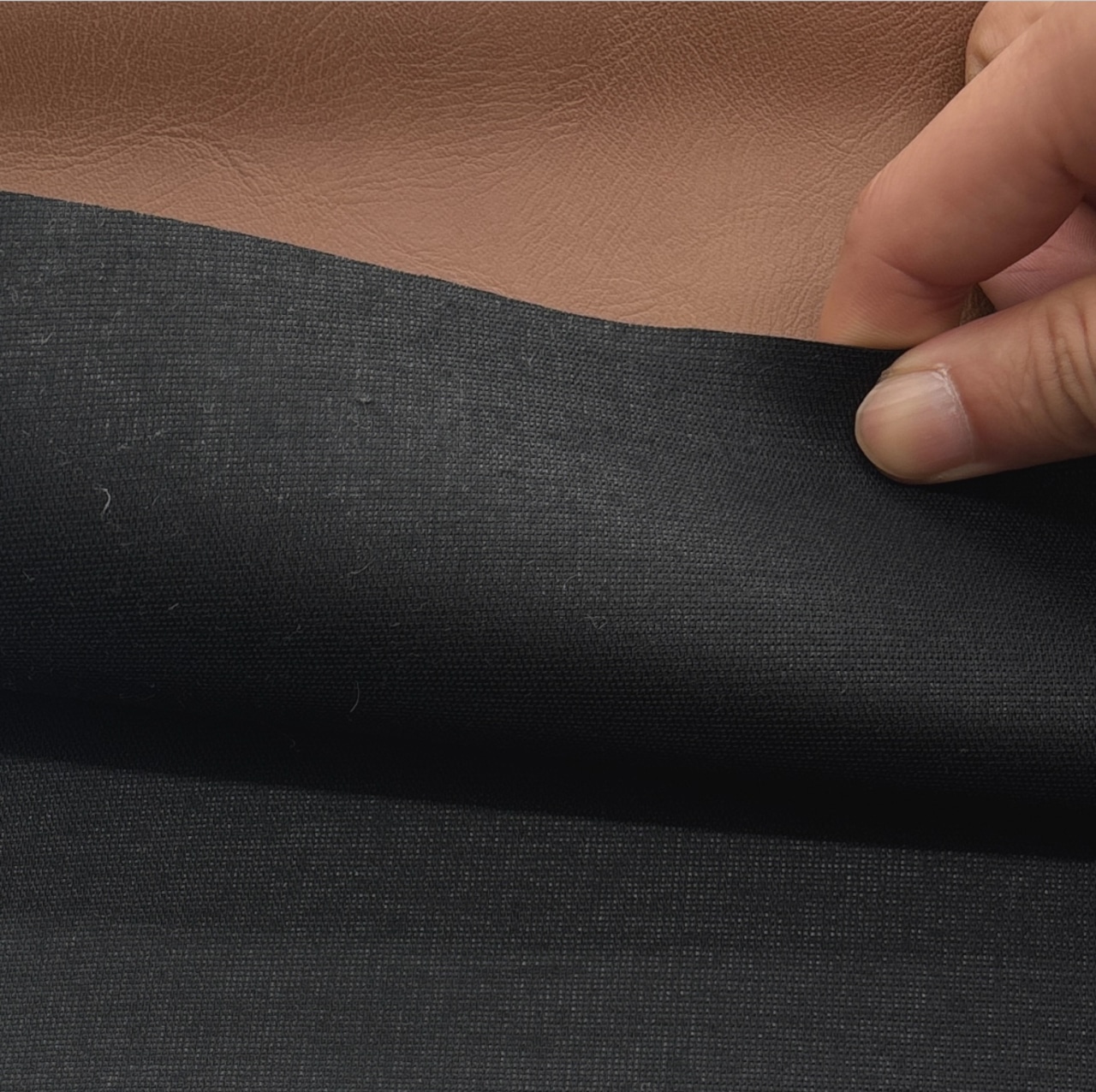 ★CT150◆オーダー1m単位◆SALE◆合皮肉厚裏地生地◆ブラウン