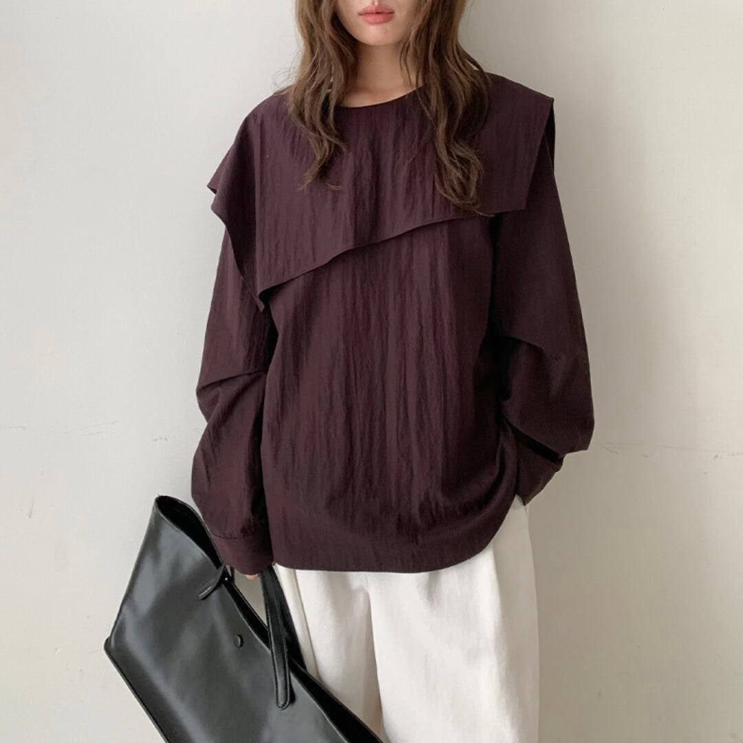 セーラーカラーブラウス T0196