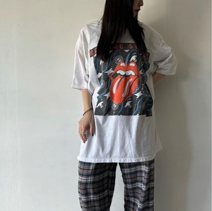 -Rolling Stones- 90's STEEL WHEELS print T-shirt