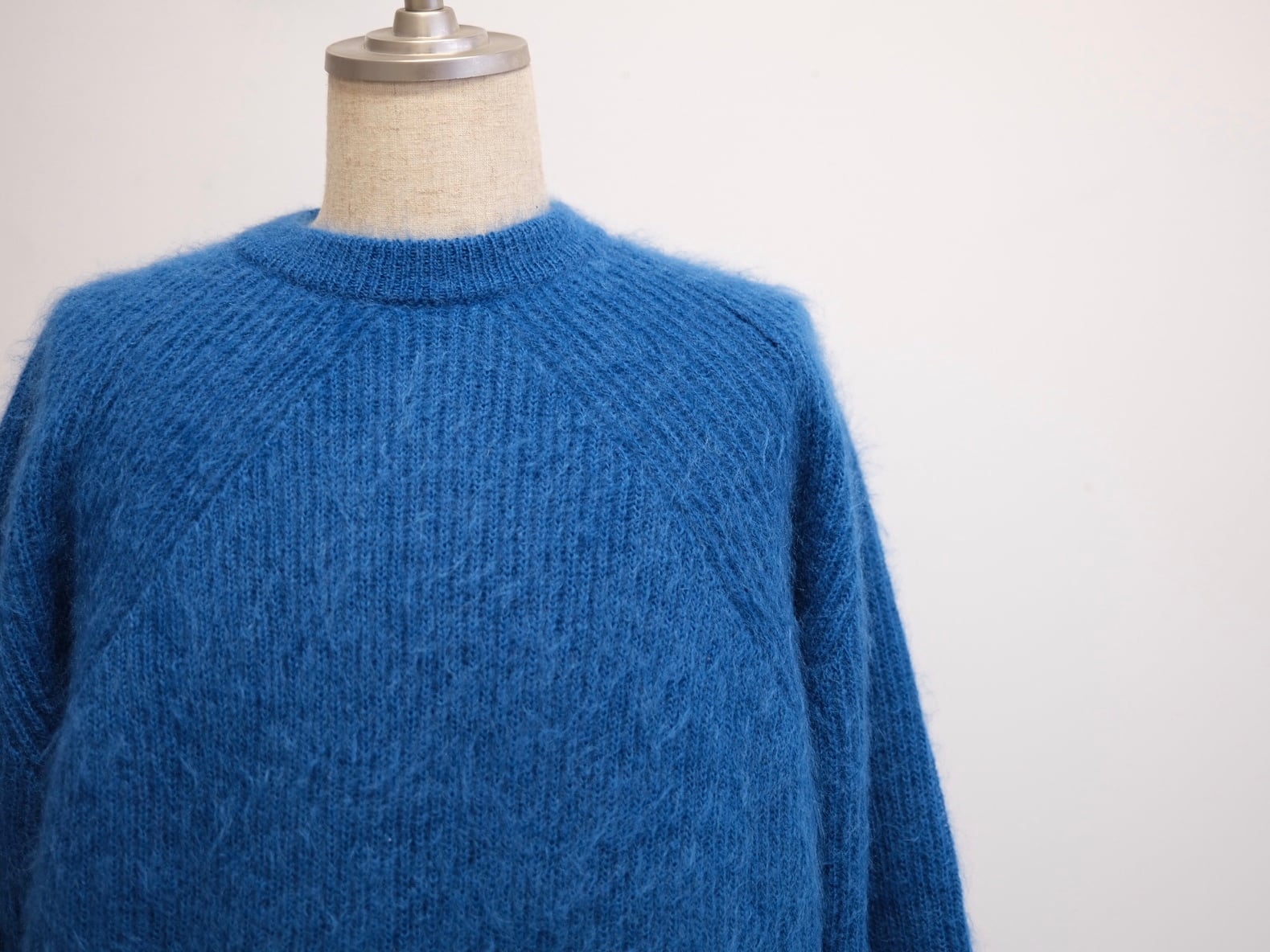 BATONER PURE MOHAIR100％ CREW NECK Batoner Pure Mohair Signature Crew Neck Yellow