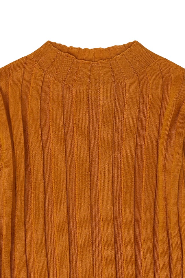 《即納》FUB / High Neck Blouse - burnt amber