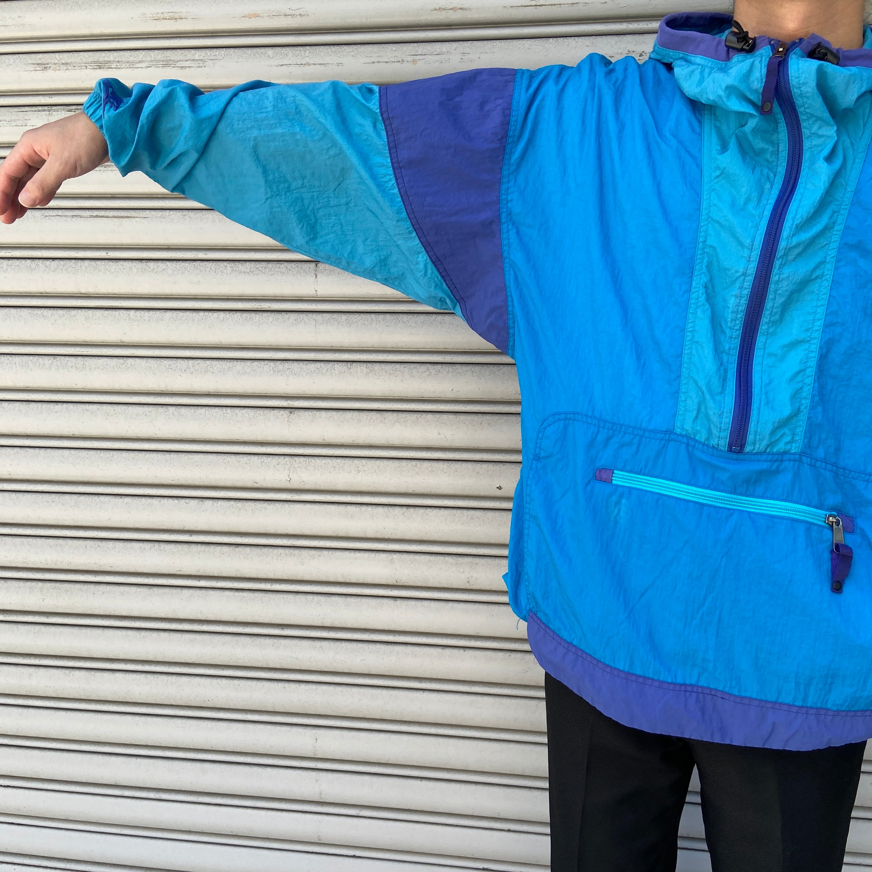 00s NIKEACG ナイキ アノラックパーカー ナイロン ブルー M | 古着屋 Uan
