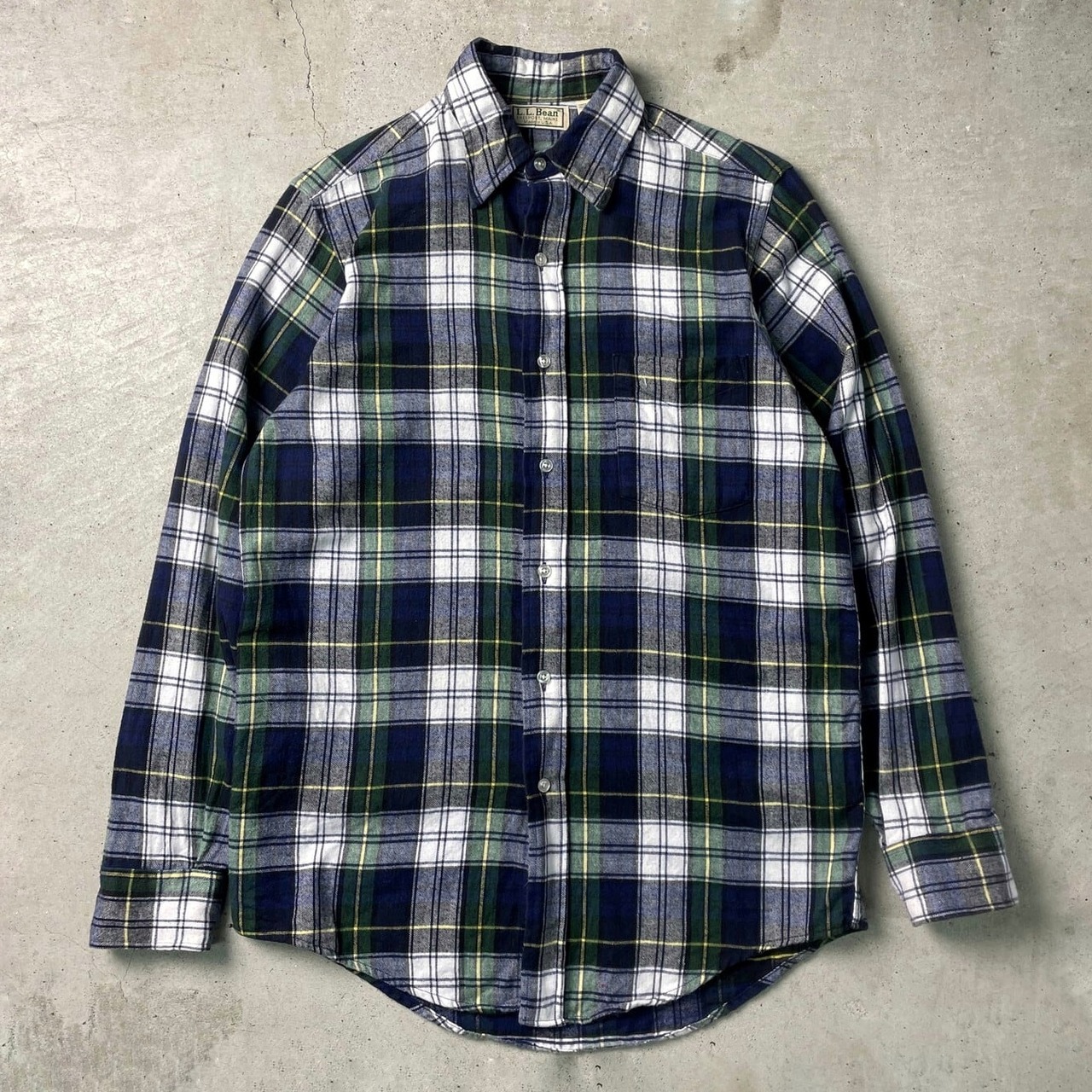 L.L.Bean 80s~90s フランネル ネルシャツ チェック メンズ 綿 90年代 