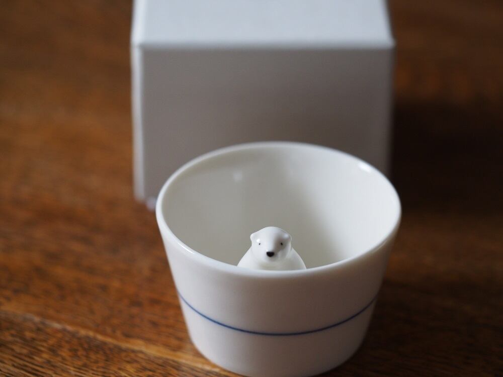 シロクマの熊五郎 お猪口１号 楽土 Online Store