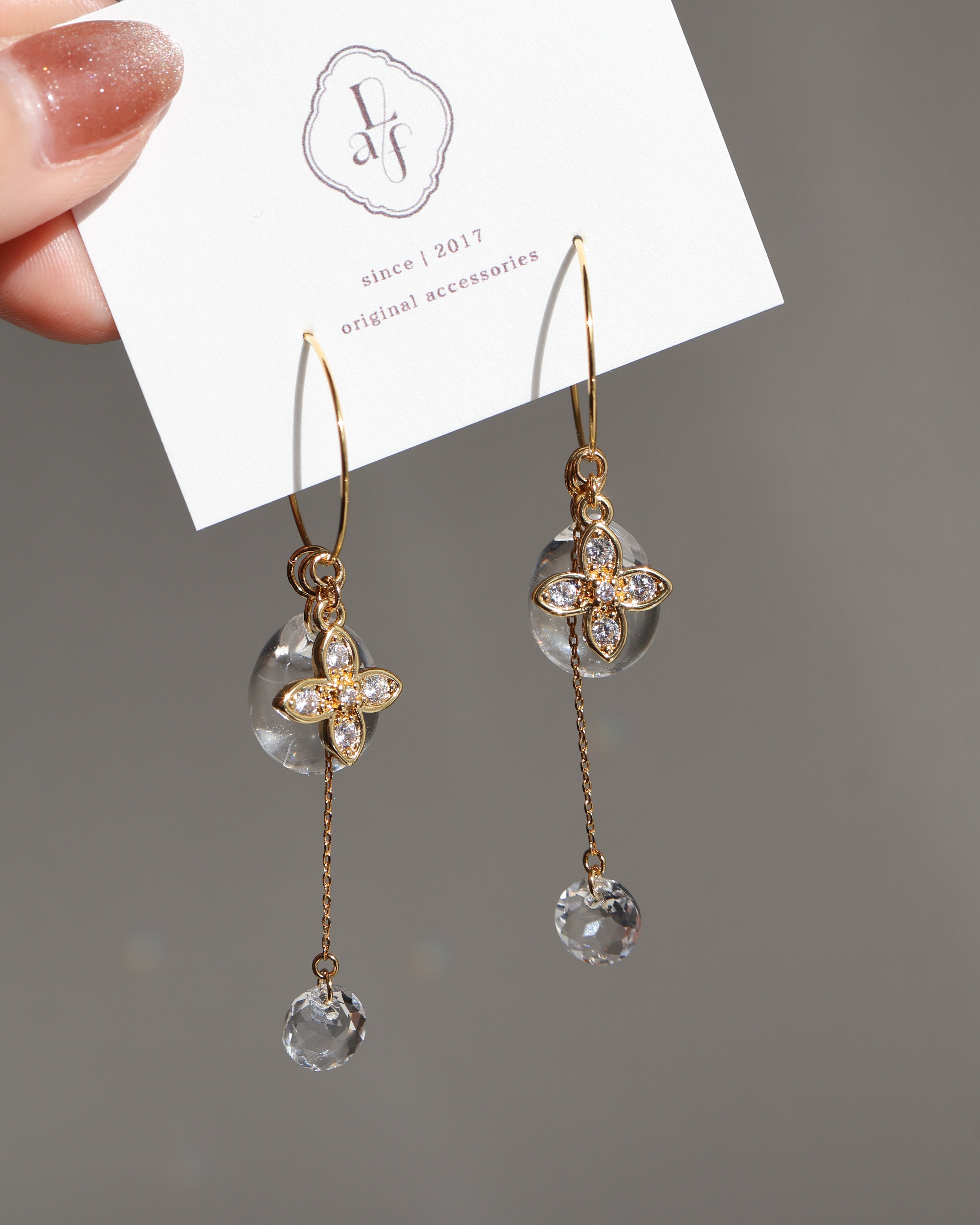 uruuru clear flower hoop