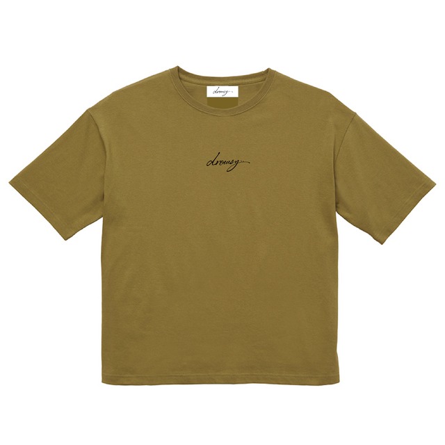 drowsy..EMBROIDERY FRONT LOGO TEE / 23SS / SK