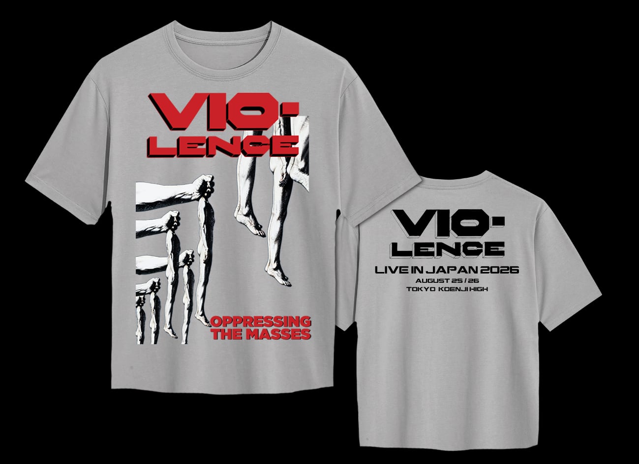 VIO-LENCE来日公演TシャツB | CHROSH Bookings Official Shop
