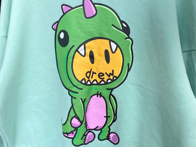 DREW HOUSE DINODREW DECONSTRUTED CREWNECK MEDIUM MINT 75KF6864