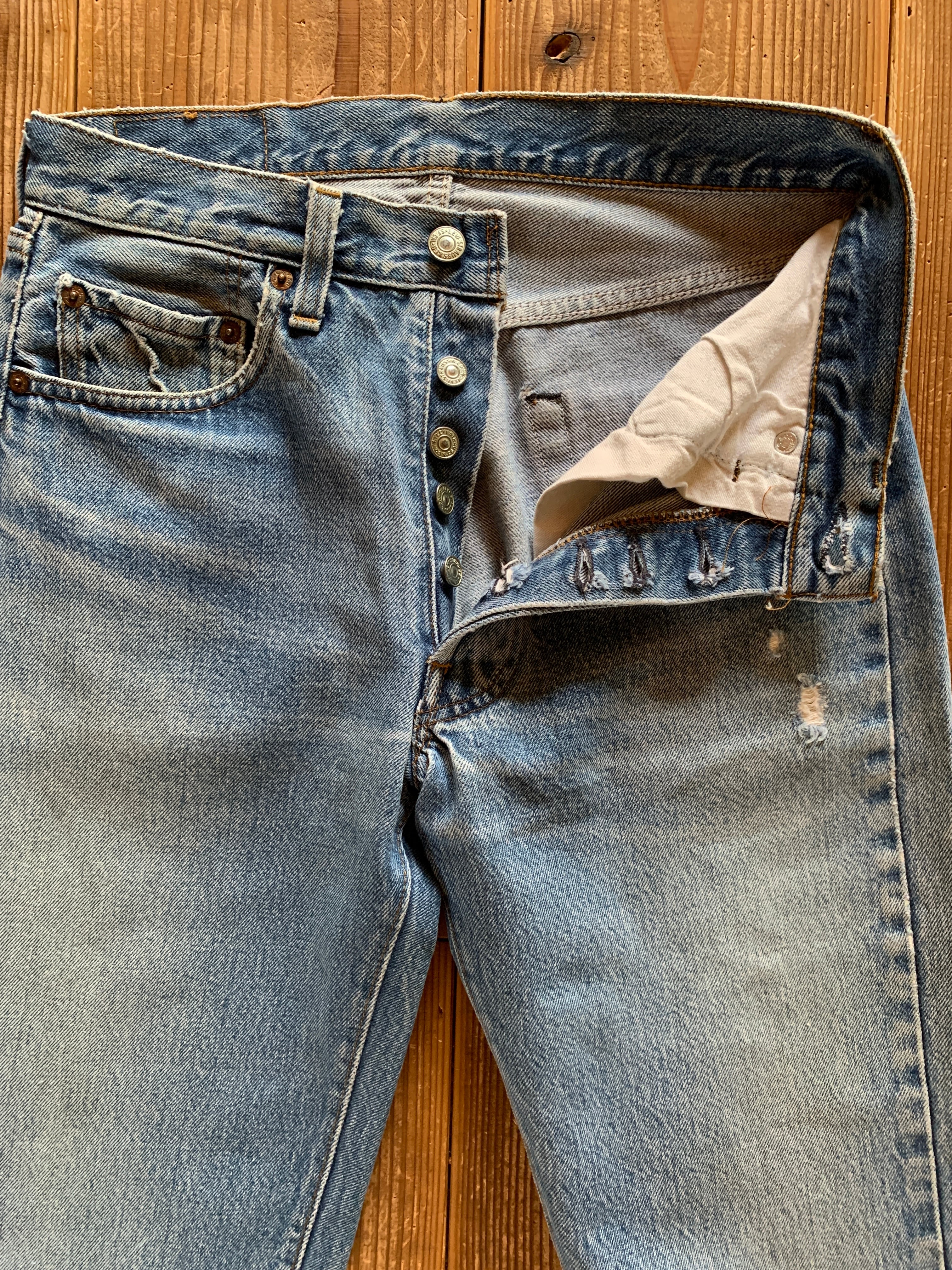 80's Levi's 501 デニムパンツ 赤耳 ボタン裏524 実寸(30.5x33)
