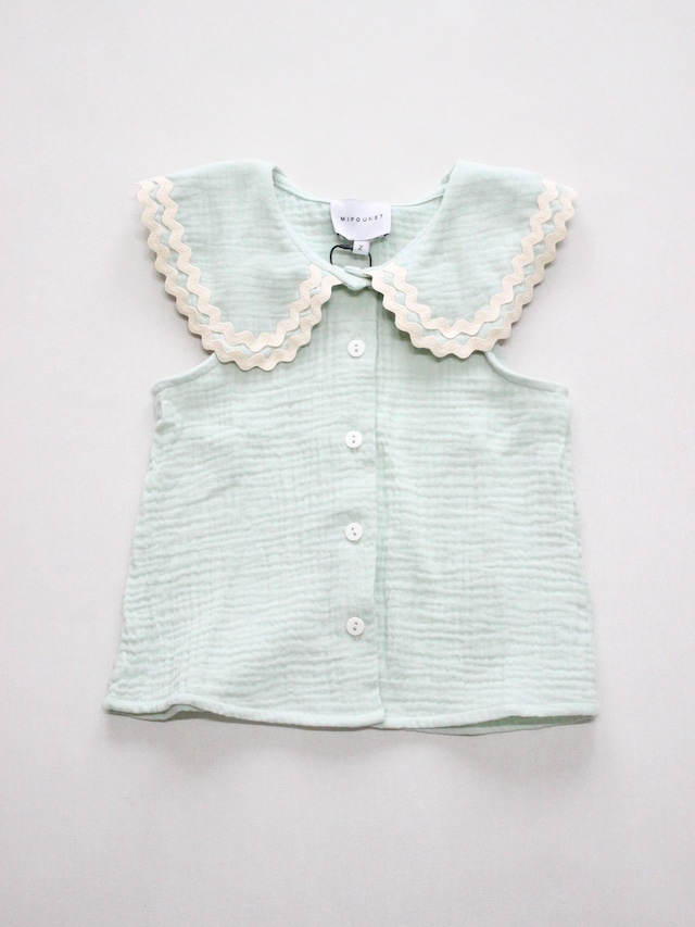 MIPOUNET  ALICE MUSLIN COLLARED BLOUSE