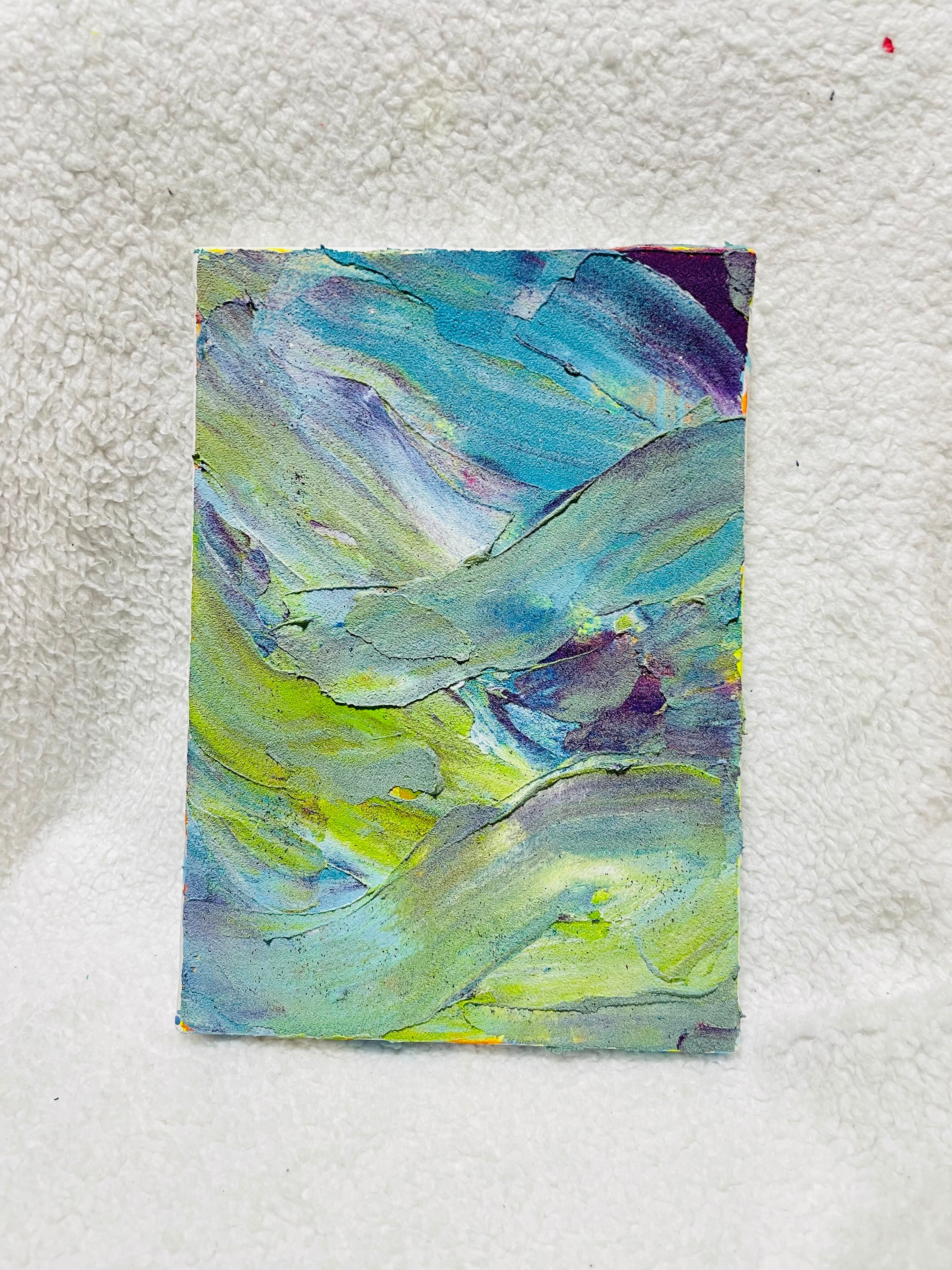 A-71/23】アクリル画 原画 絵画 現代アート キャンバス 真作 夜空 宇宙