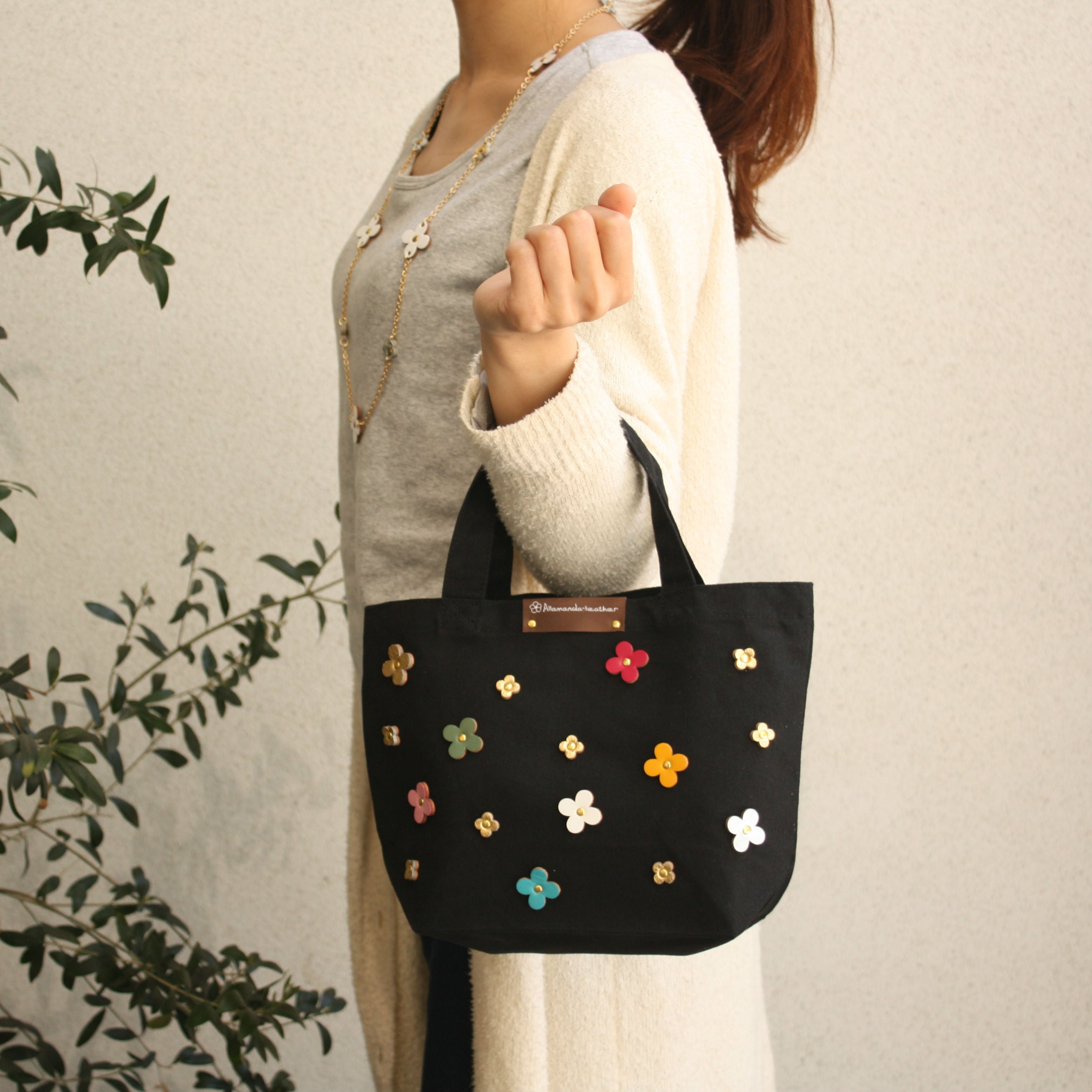 アウトレット1点物商品】ランチトートバッグS | Allamanda-leather