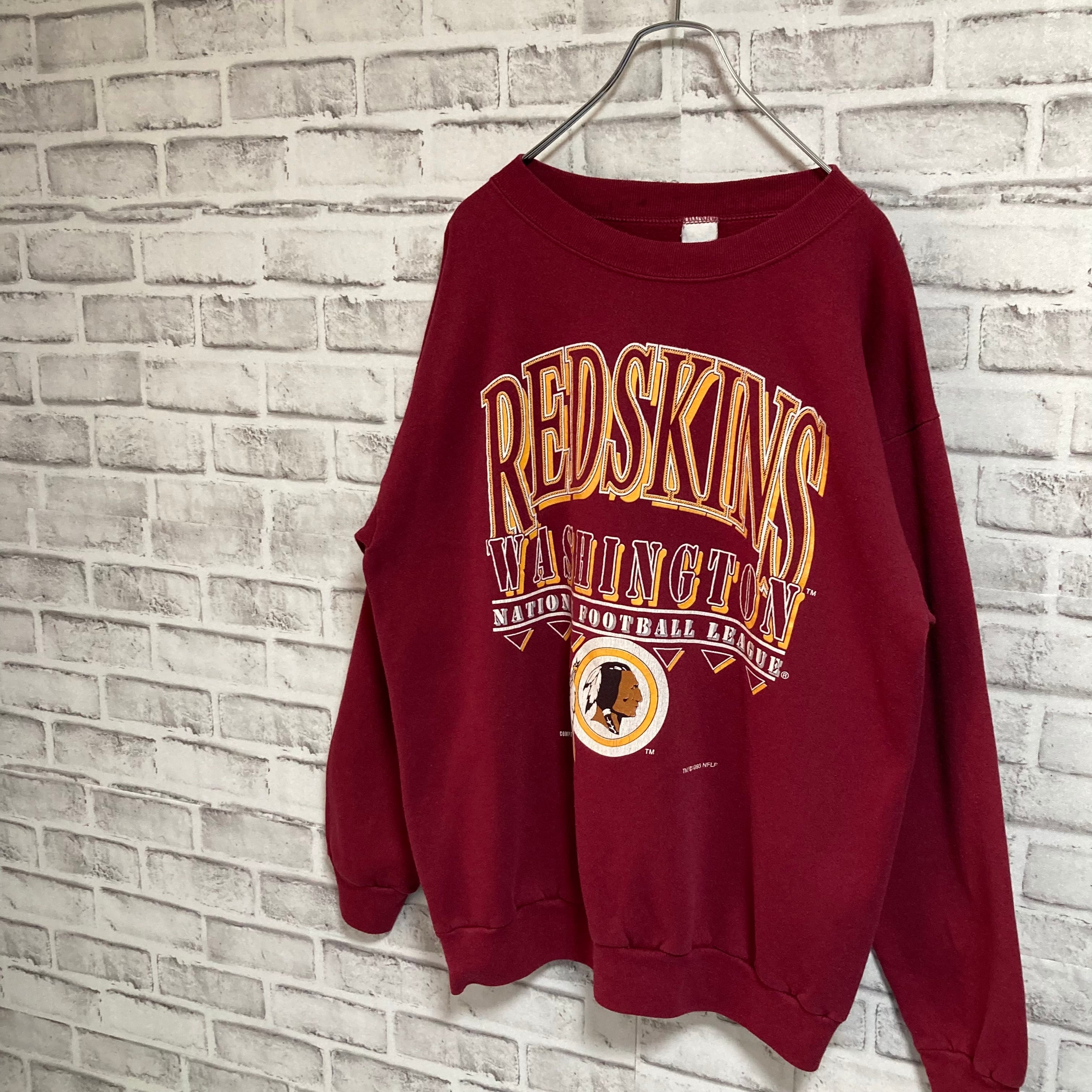 WASHINGTON REDSKINS】L/S Sweat XL Made in USA 90s “WASHINGTON