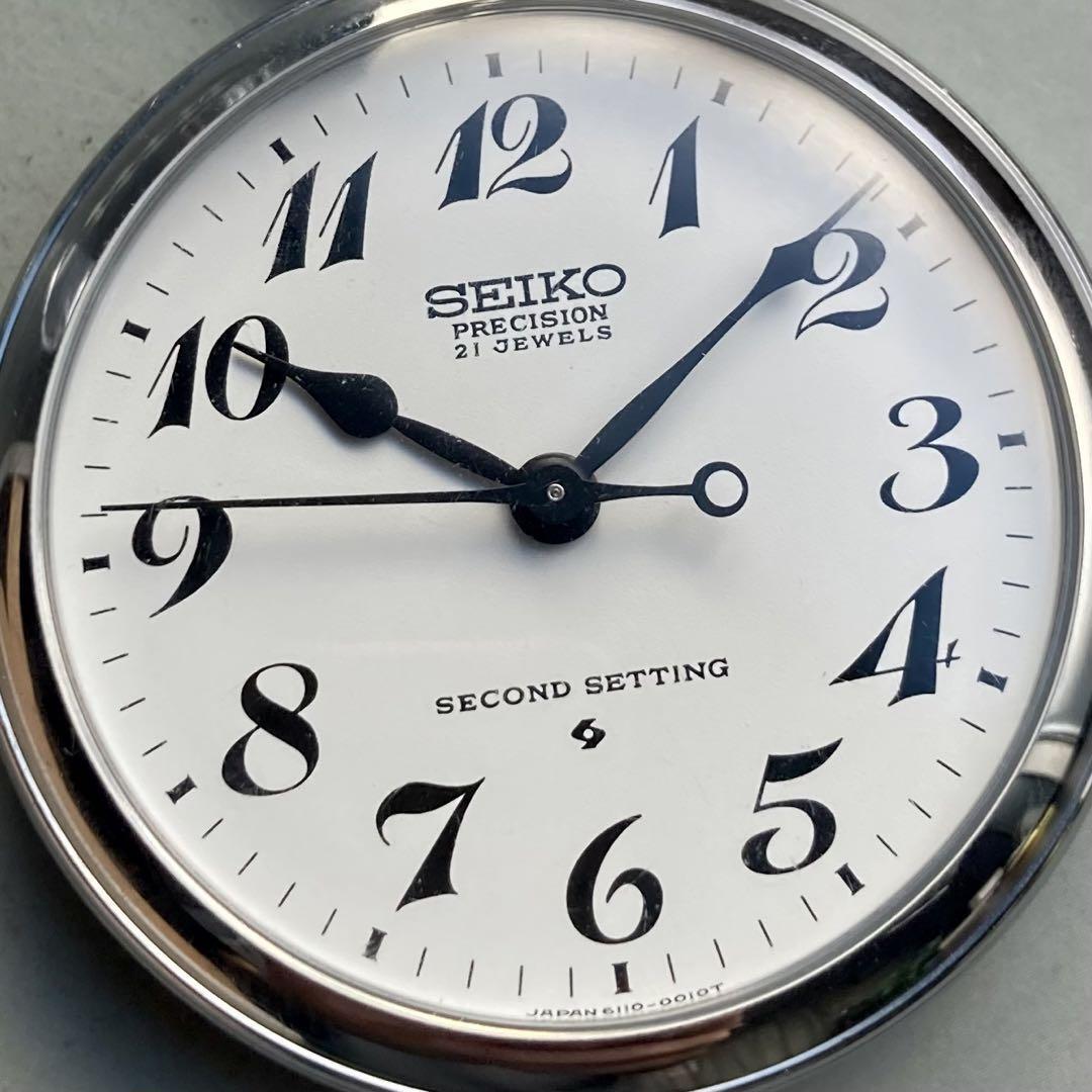 動作良好】セイコー SEIKO 懐中時計 1974年 手巻き 昭和49年 仙鉄 | か ...