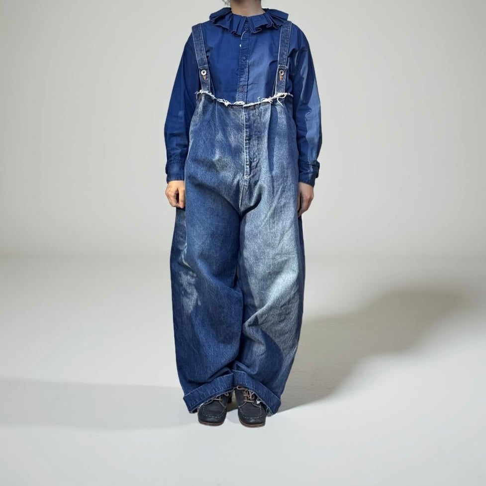 R&D.M.Co-/OLDMAN'S TAILOR オールドマンズテーラー DECONSTRUCT SUSPENDER DENIM PANTS デコンスストラクトサスペンダーデニムパンツ #7719