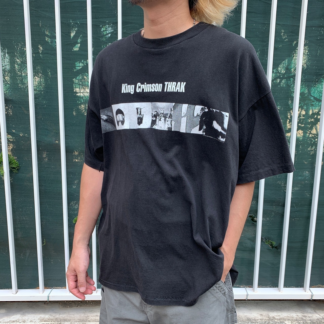 キングクリムゾン バンドTシャツ 90s USA製 XL 黒 アート