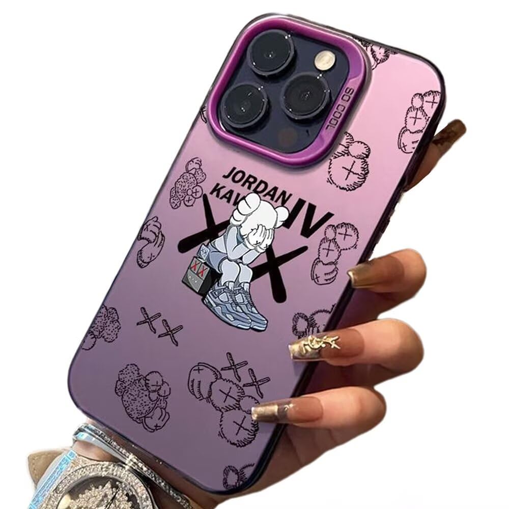 人気 iPhone SE2 ケース カウズ iPhone SE3 用 ケース 保護カバー かっこいい スマホケース キャラクター バンパー レンズ保護 ワイヤレス充電対応 アイフォン7/8/SE2/SE3 用 B