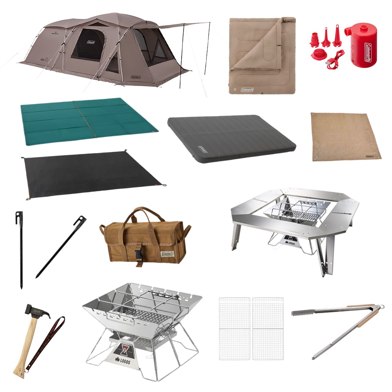 DoD オクラタープセット（ビッグタープポール×2、テント・タープポール