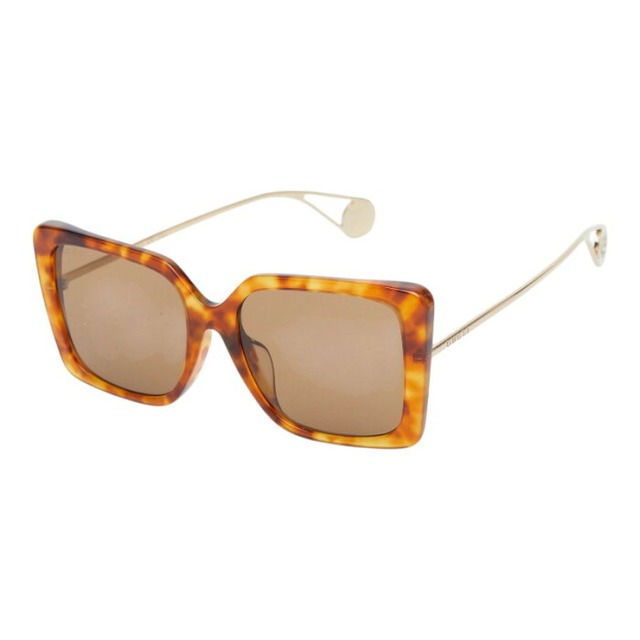 グッチ サングラス GG0435SA ブラウン プラスチック レディース GUCCI 【中古】