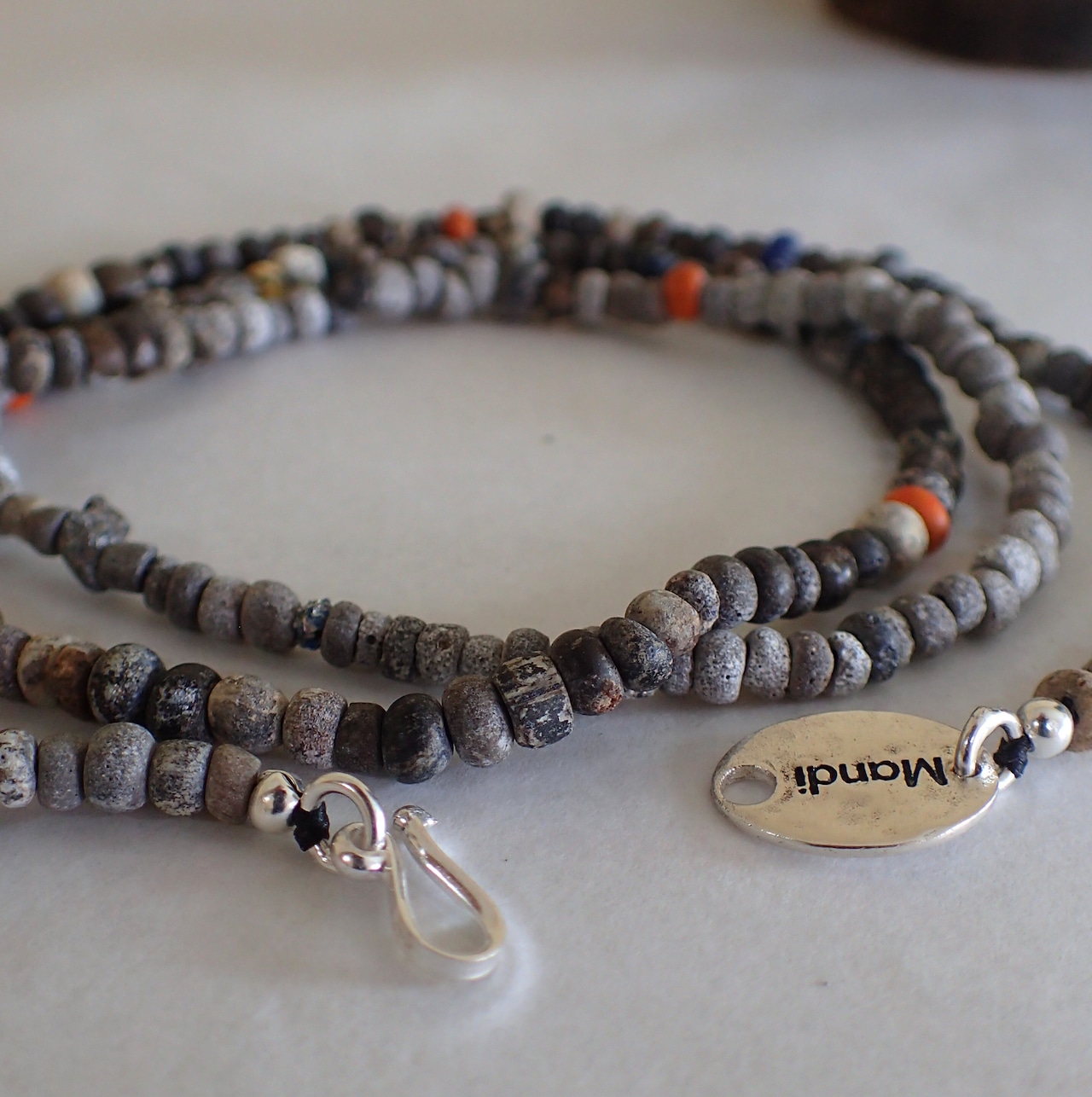 Mandi/マンディ African Antique Beads Necklace(60cm)