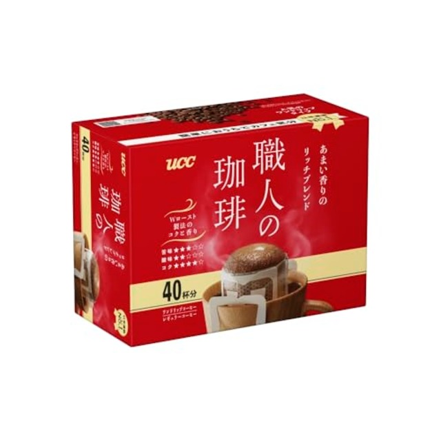 職人の珈琲 UCC ドリップコーヒー あまい香りのリッチブレンド 40杯分【焙煎】