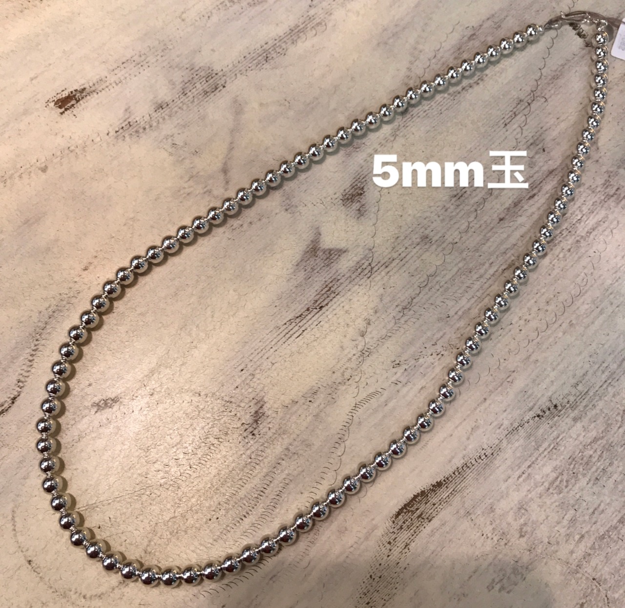 インディアンジュエリー ナバホパールネックレス 5mm玉 60cm | USA直送 