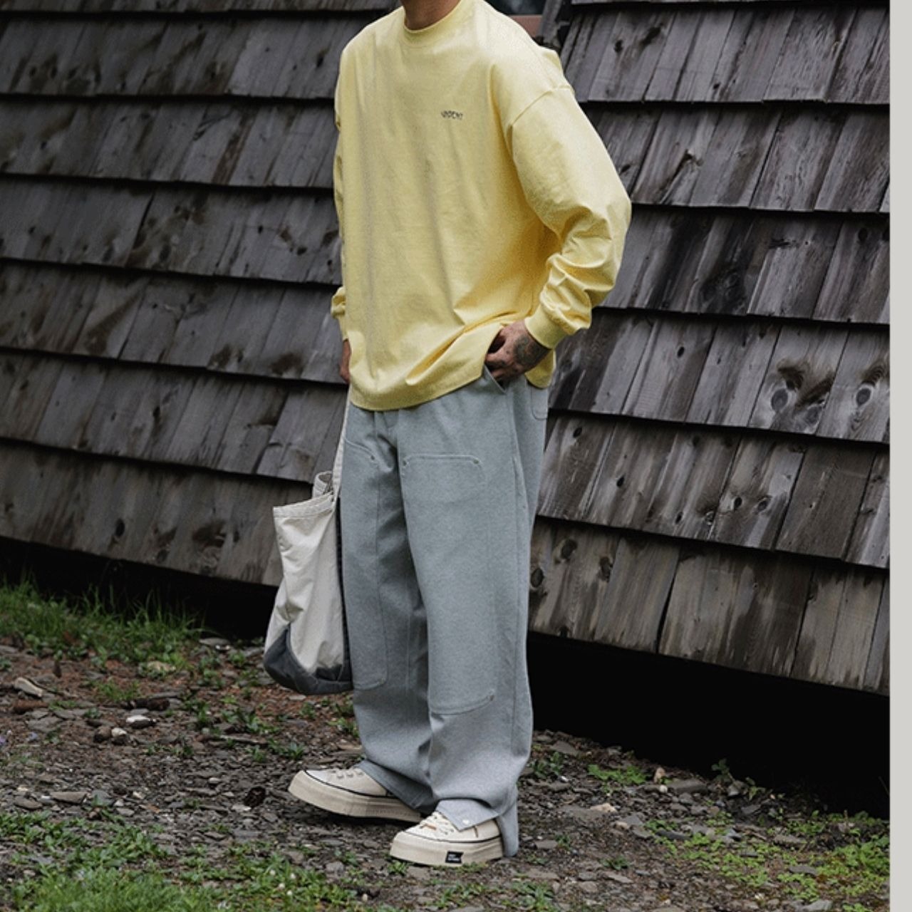 ベーシックミニロゴロングTシャツ　1161