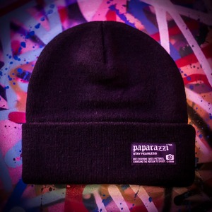 Paparazzi Embroidery Patch Knit Cap.