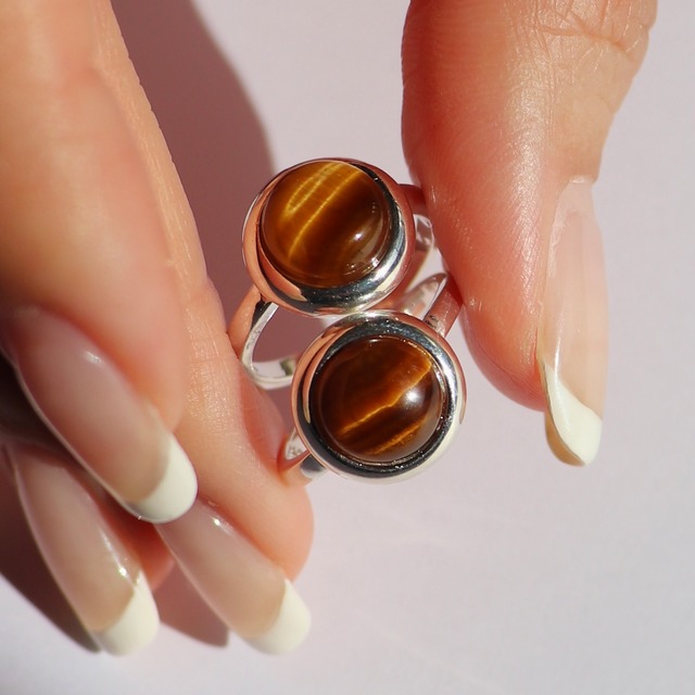 在庫限り・SV925 tiger’s eye ring
