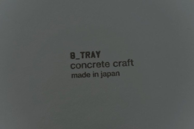 8_TRAY / concrete craft グレー M