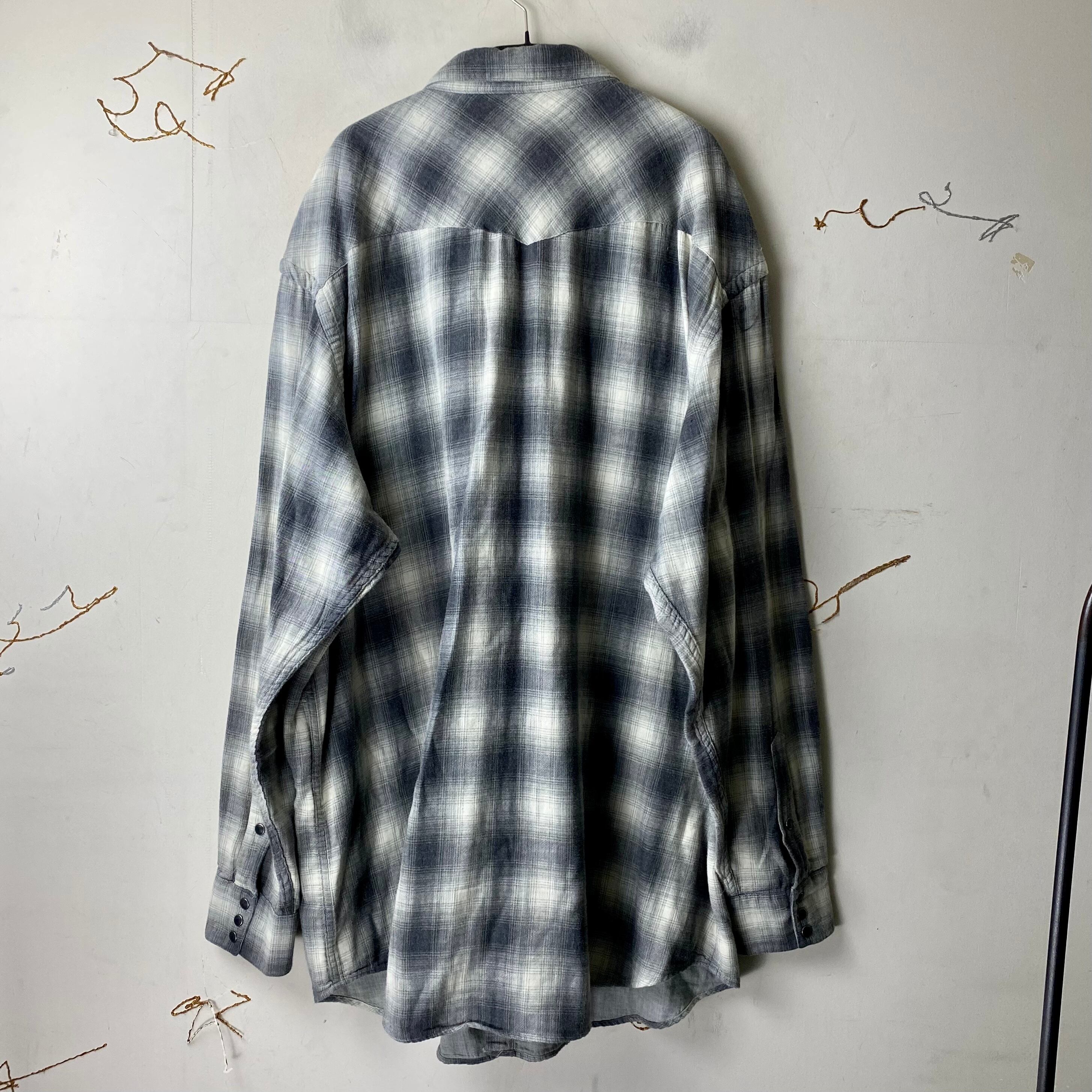 90s Ralph Lauren Ombre Check Western Shirt